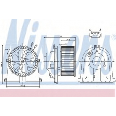 87022 NISSENS Вентилятор салона