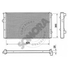 350841 SOMORA Радиатор, охлаждение двигателя