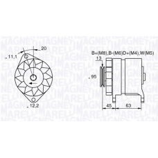 063534690370 MAGNETI MARELLI Генератор