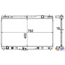 8MK 376 724-601 HELLA Радиатор, охлаждение двигателя