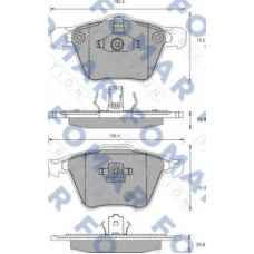 FO 698081 FOMAR ROULUNDS Комплект тормозных колодок, дисковый тормоз