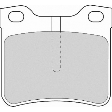 FD6677A NECTO Комплект тормозных колодок, дисковый тормоз