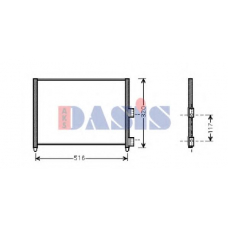 082042N AKS DASIS Конденсатор, кондиционер
