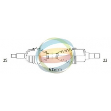 18-231210 ODM-MULTIPARTS Приводной вал