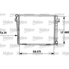 819405 VALEO Радиатор, охлаждение двигателя