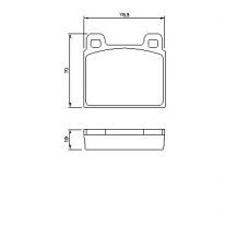 0 986 460 111 BOSCH Комплект тормозных колодок, дисковый тормоз