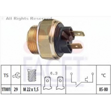 7.5018 FACET Термовыключатель, вентилятор радиатора