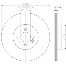 MDC2523 MINTEX Тормозной диск