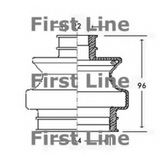 FCB2306 FIRST LINE Пыльник, приводной вал