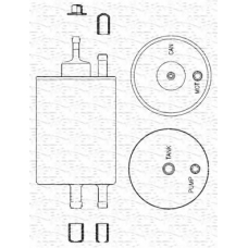 213908204000 MAGNETI MARELLI Топливный фильтр