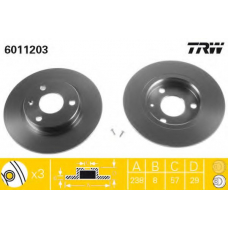 6011203 GIRLING Тормозной диск