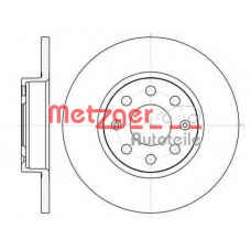 61209.00 METZGER Тормозной диск