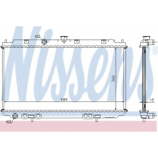 67350A NISSENS Радиатор, охлаждение двигателя
