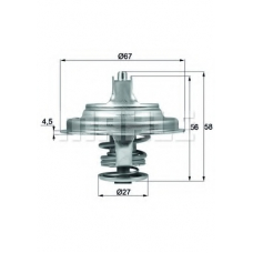 TX 97 79D MAHLE Термостат, охлаждающая жидкость