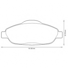 573241B BENDIX Комплект тормозных колодок, дисковый тормоз