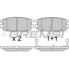 BP3034 BREMSI Комплект тормозных колодок, дисковый тормоз