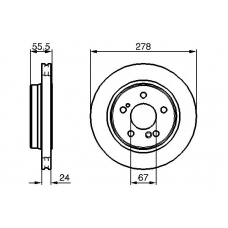 0 986 479 133 BOSCH Тормозной диск