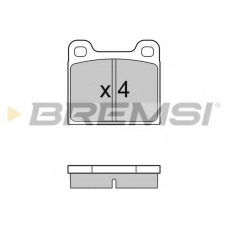 BP2096 BREMSI Комплект тормозных колодок, дисковый тормоз