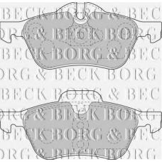 BBP1726 BORG & BECK Комплект тормозных колодок, дисковый тормоз