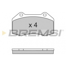 BP3355 BREMSI Комплект тормозных колодок, дисковый тормоз