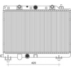 350213114200 MAGNETI MARELLI Радиатор, охлаждение двигателя