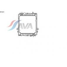 DF2024 AVA Радиатор, охлаждение двигателя