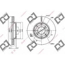 BD1992 DJ PARTS Тормозной диск