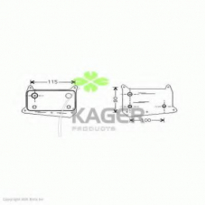 31-3834 KAGER Масляный радиатор, двигательное масло