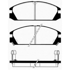 J PA-424AF JAPANPARTS Комплект тормозных колодок, дисковый тормоз