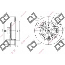 BD1684 DJ PARTS Тормозной диск