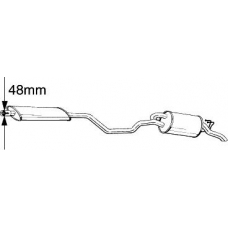 287-541 BOSAL Глушитель выхлопных газов конечный