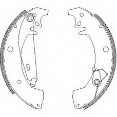 Z4078.01 WOKING Комплект тормозных колодок