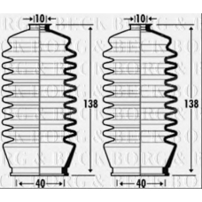 BSG3377 BORG & BECK Пыльник, рулевое управление