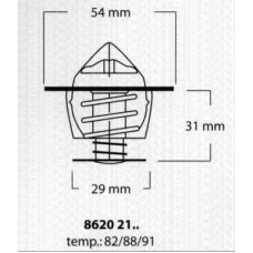 8620 2188 TRISCAN Термостат, охлаждающая жидкость