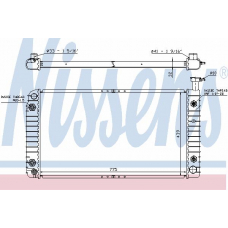 69196A NISSENS Радиатор, охлаждение двигателя
