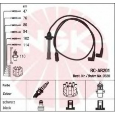 0520 NGK Комплект проводов зажигания