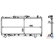 8MK 376 718-461 HELLA Радиатор, охлаждение двигателя