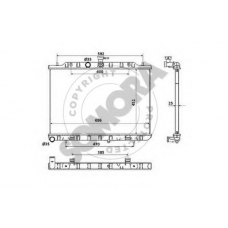 195640A SOMORA Радиатор, охлаждение двигателя