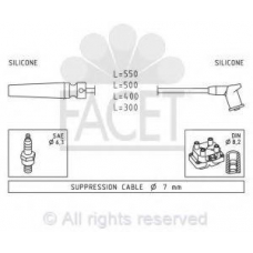 4.9509 FACET Комплект проводов зажигания