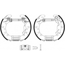 8DB 355 022-971 HELLA Комплект тормозных колодок