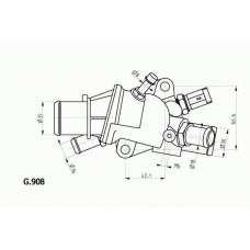 G.908.88 BEHR Термостат, охлаждающая жидкость