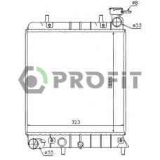 PR 1804A4 PROFIT Радиатор, охлаждение двигателя
