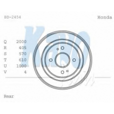 BD-2454 KAVO PARTS Тормозной барабан