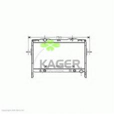 31-3223 KAGER Радиатор, охлаждение двигателя