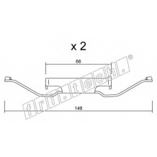 KIT.101 fri.tech. Комплектующие, колодки дискового тормоза