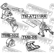TM-AT211RR FEBEST Подвеска, двигатель