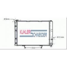 0300491 KUHLER SCHNEIDER Радиатор, охлаждение двигател