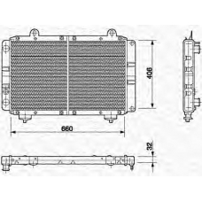 350213453000 MAGNETI MARELLI Радиатор, охлаждение двигателя