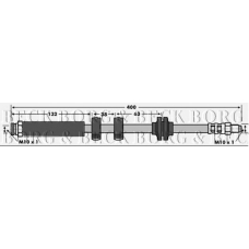 BBH6647 BORG & BECK Тормозной шланг