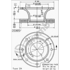 09.7804.10 BREMBO Тормозной диск